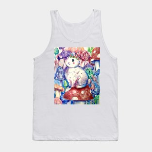 Mushroom Forest Bunny Tank Top